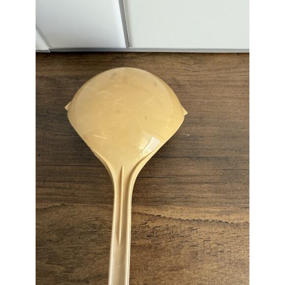 VTG Ecko Ladle Kitchen Utensil Double Pour Spout Beige USA Made - Picture 3 of 7